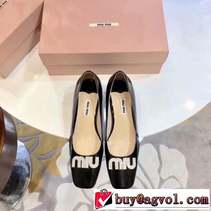 ミュウミュウ MIUMIU ローファー 4色可選 2019春夏トレンドアイテム 春夏！大人カジュアル