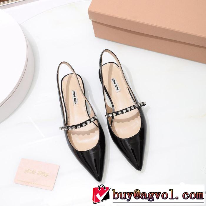 2019年の春夏に着たい る春夏おすすめの人気商品 ミュウミュウ MIUMIU ローファー 4色可選