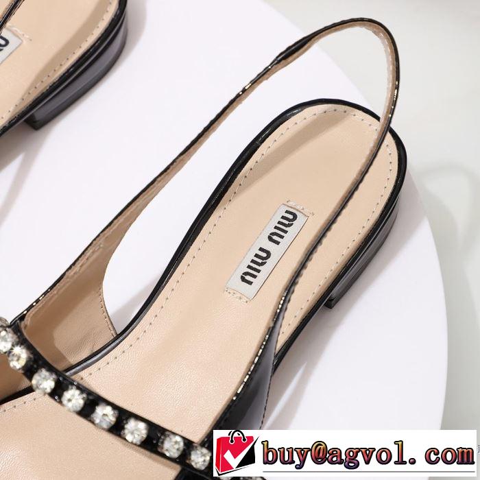 2019年の春夏に着たい る春夏おすすめの人気商品 ミュウミュウ MIUMIU ローファー 4色可選