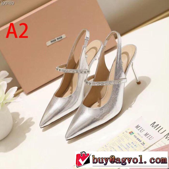 3色可選 ハイヒール ミュウミュウ MIUMIU 2019年春夏シーズンの人気 今季は特に注目ファション