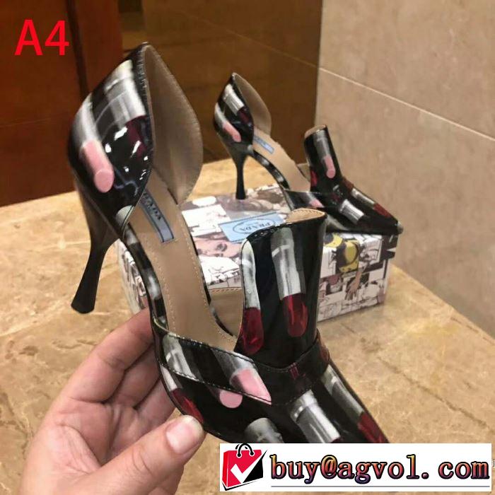 プラダ PRADA ハイヒール 4色可選 2019春夏トレンドアイテム 暑い今こそ活躍させたい！