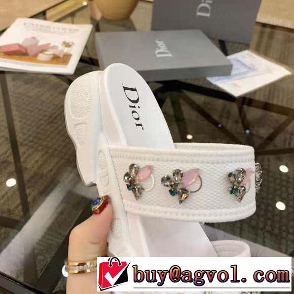 《2019年》今、注目のストリート 魅力的なカラー使い ディオール DIOR サンダル 2色可選