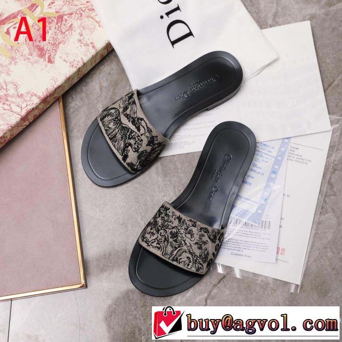 今季は特に注目ファション 2019春夏の大注目トレンド ディオール DIOR スリッパ 2色可選