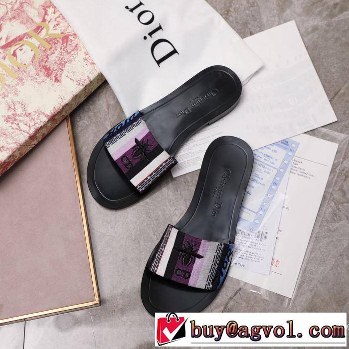 今季は特に注目ファション 2019春夏の大注目トレンド ディオール DIOR スリッパ 2色可選