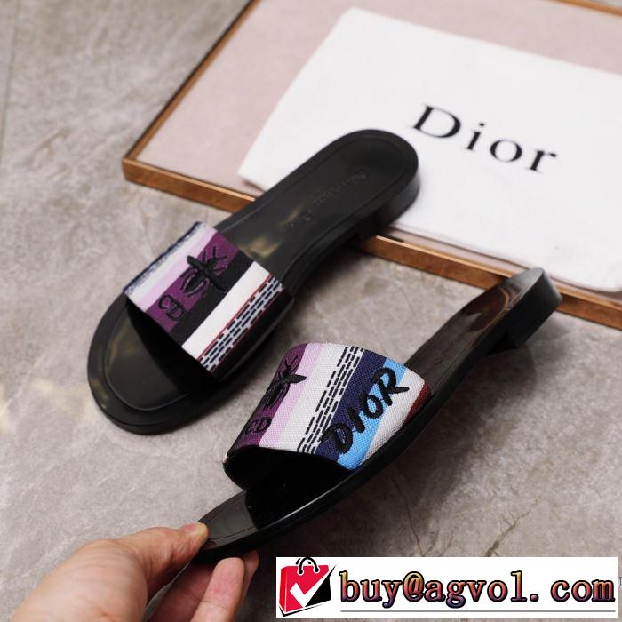 今季は特に注目ファション 2019春夏の大注目トレンド ディオール DIOR スリッパ 2色可選
