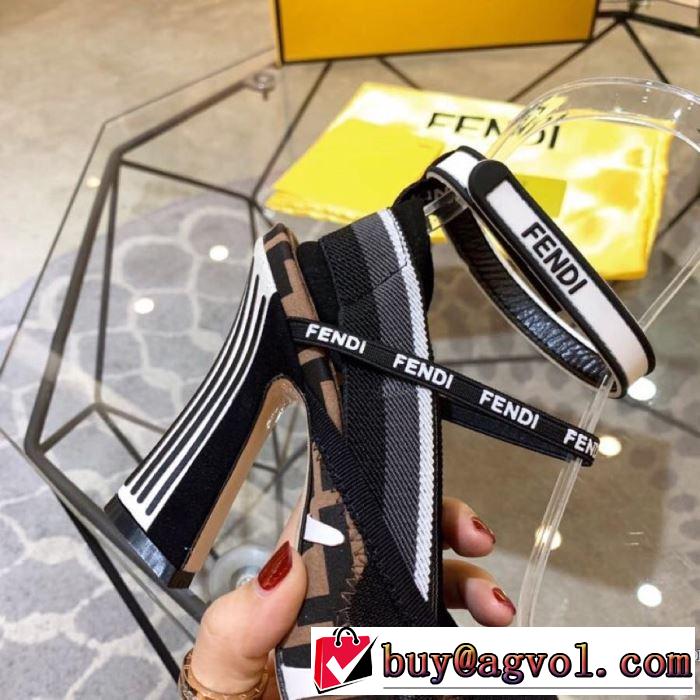 4色可選 サンダル 春夏シンプルファッションでOK！春夏の流行り2019新品  フェンディ FENDI