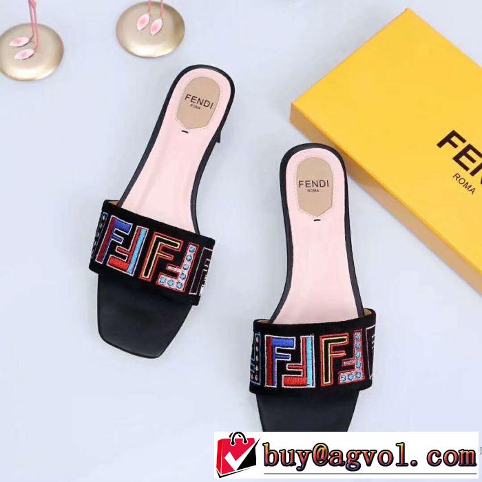 2019年春夏シーズンの人気 爽やかカジュアル人気 フェンディ FENDI サンダル 3色可選