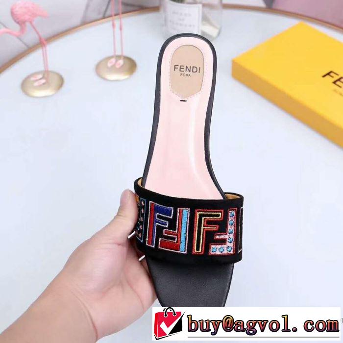 2019年春夏シーズンの人気 爽やかカジュアル人気 フェンディ FENDI サンダル 3色可選