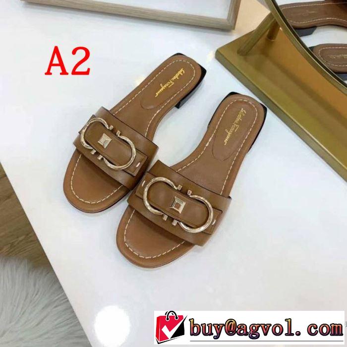 今季トレンドの限定アイテム 2019年最新ファッション サルヴァトーレフェラガモ FERRAGAMO サンダル 多色可選