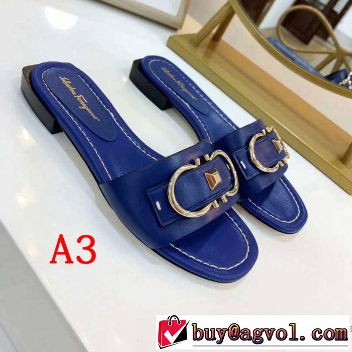 今季トレンドの限定アイテム 2019年最新ファッション サルヴァトーレフェラガモ FERRAGAMO サンダル 多色可選