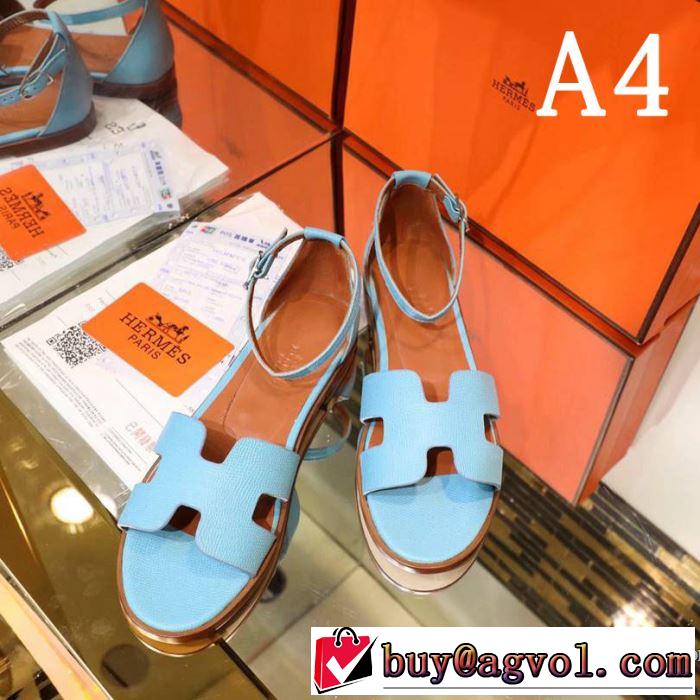 エルメス HERMES サンダル 多色可選 2019年春夏のトレンドアイテム  今季流行りの人気新作
