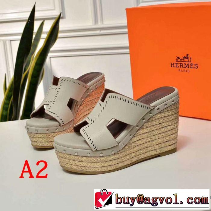多色可選 スリッパ 人気ストリートブランド新品 2019年春夏シーズンの人気 エルメス HERMES
