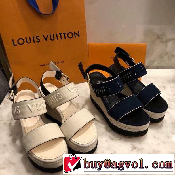 ルイ ヴィトン LOUIS VUITTON サンダル 2色可選 2019春夏も引き続きトレンド  目を引く春夏トップス