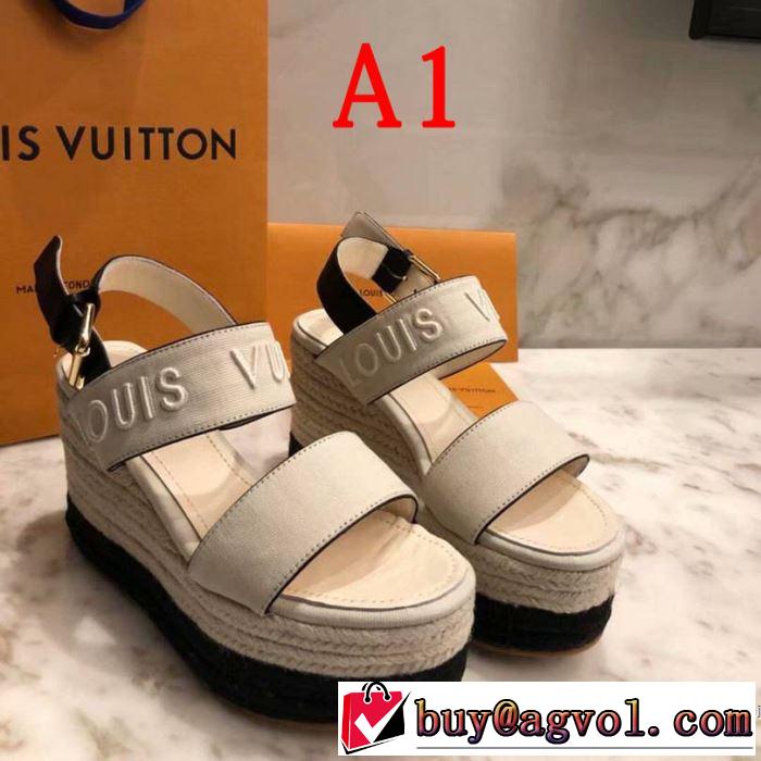 ルイ ヴィトン LOUIS VUITTON サンダル 2色可選 2019春夏も引き続きトレンド  目を引く春夏トップス