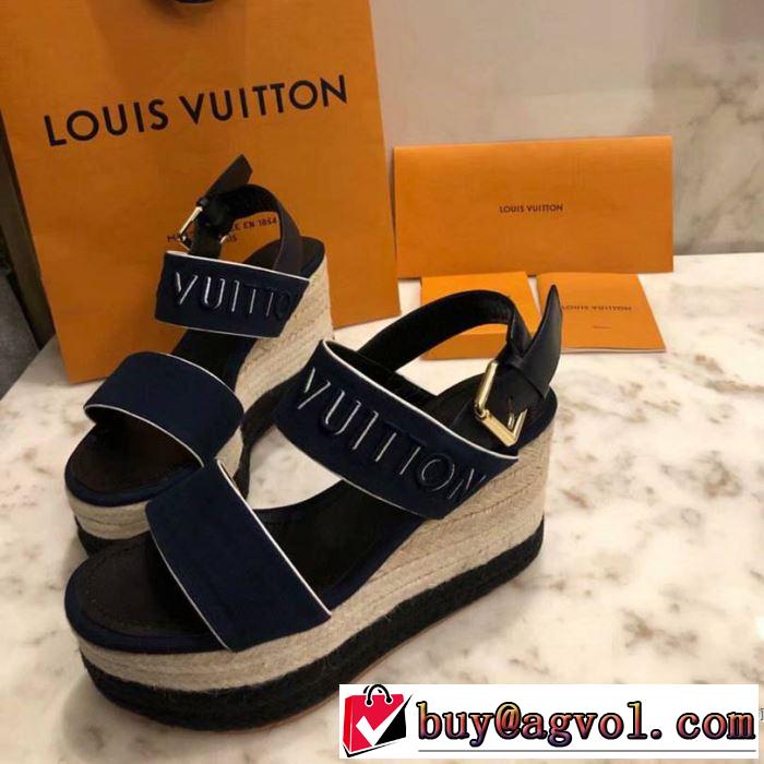 ルイ ヴィトン LOUIS VUITTON サンダル 2色可選 2019春夏も引き続きトレンド  目を引く春夏トップス