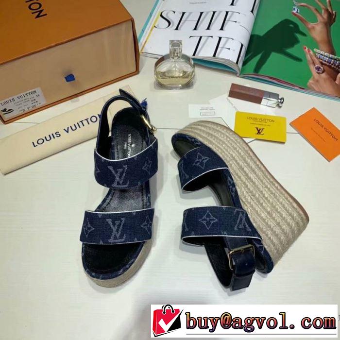 2019夏ファション新品 まずは定番！人気アイテム ルイ ヴィトン LOUIS VUITTON サンダル 3色可選