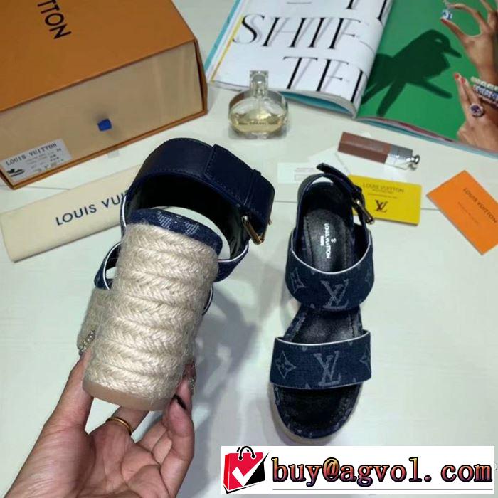 2019夏ファション新品 まずは定番！人気アイテム ルイ ヴィトン LOUIS VUITTON サンダル 3色可選