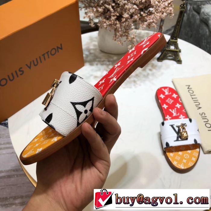 《2019年》今、注目のストリート ルイ ヴィトン LOUIS VUITTON スリッパ 3色可選 魅力的なカラー使い