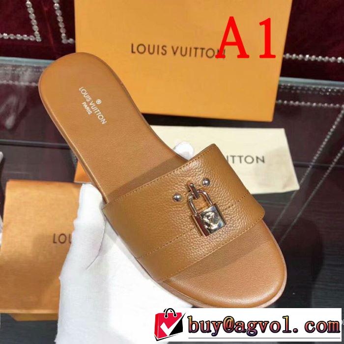 ルイ ヴィトン LOUIS VUITTON スリッパ 4色可選 2019春夏人気トレンドアイテム さわやか夏スタイル新品