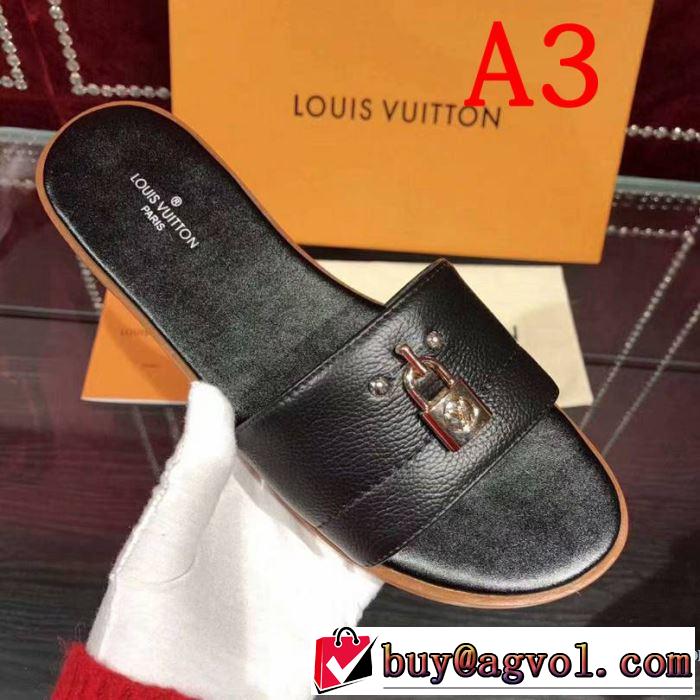 ルイ ヴィトン LOUIS VUITTON スリッパ 4色可選 2019春夏人気トレンドアイテム さわやか夏スタイル新品