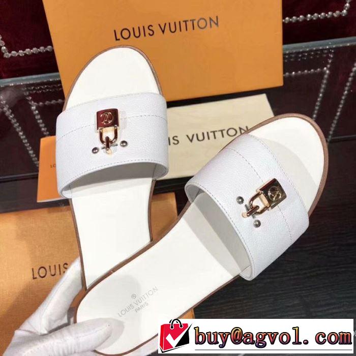 ルイ ヴィトン LOUIS VUITTON スリッパ 4色可選 2019春夏人気トレンドアイテム さわやか夏スタイル新品