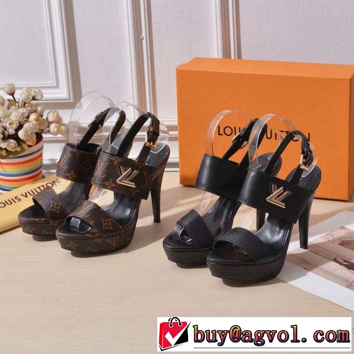 季節感をプラス人気商品 2019夏ファション新品 ルイ ヴィトン LOUIS VUITTON サンダル 2色可選