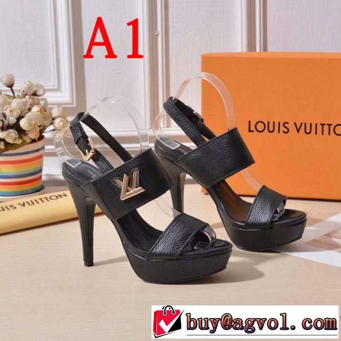 季節感をプラス人気商品 2019夏ファション新品 ルイ ヴィトン LOUIS VUITTON サンダル 2色可選