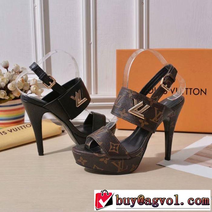 季節感をプラス人気商品 2019夏ファション新品 ルイ ヴィトン LOUIS VUITTON サンダル 2色可選