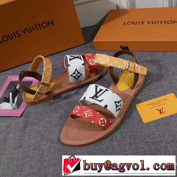 今季トレンドの限定アイテム 2019夏ファション新品 ルイ ヴィトン LOUIS VUITTON サンダル 2色可選