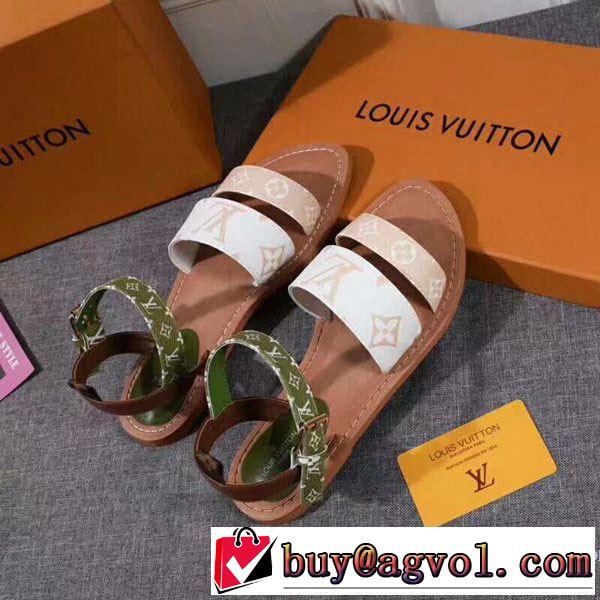 今季トレンドの限定アイテム 2019夏ファション新品 ルイ ヴィトン LOUIS VUITTON サンダル 2色可選