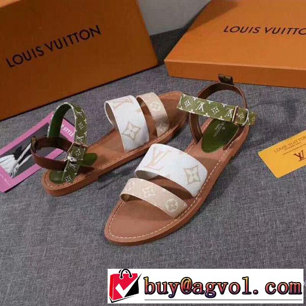 今季トレンドの限定アイテム 2019夏ファション新品 ルイ ヴィトン LOUIS VUITTON サンダル 2色可選
