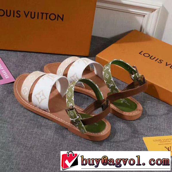今季トレンドの限定アイテム 2019夏ファション新品 ルイ ヴィトン LOUIS VUITTON サンダル 2色可選