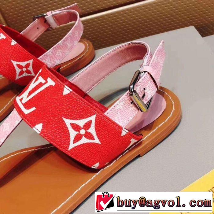 2019春夏の大注目トレンド ルイ ヴィトン LOUIS VUITTON サンダル 3色可選 定番のスタイル春夏限定