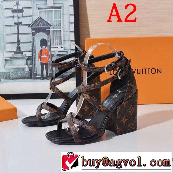 サンダル 2色可選 【2019年】夏のファッション 海外セレブは大人気 ルイ ヴィトン LOUIS VUITTON
