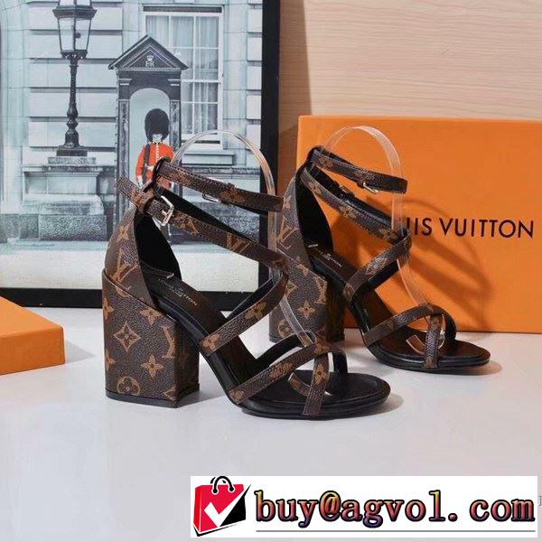 サンダル 2色可選 【2019年】夏のファッション 海外セレブは大人気 ルイ ヴィトン LOUIS VUITTON