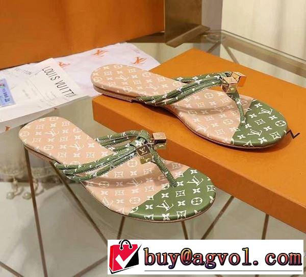 ルイ ヴィトン LOUIS VUITTON サンダル 2色可選 2019春夏人気トレンドアイテム 暑い季節も大活躍