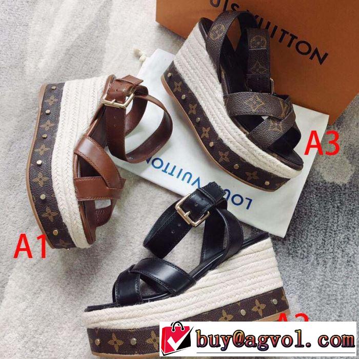 2019年最新ファッション ルイ ヴィトン LOUIS VUITTON サンダル 3色可選 絶妙にオシャレ人気アイテム