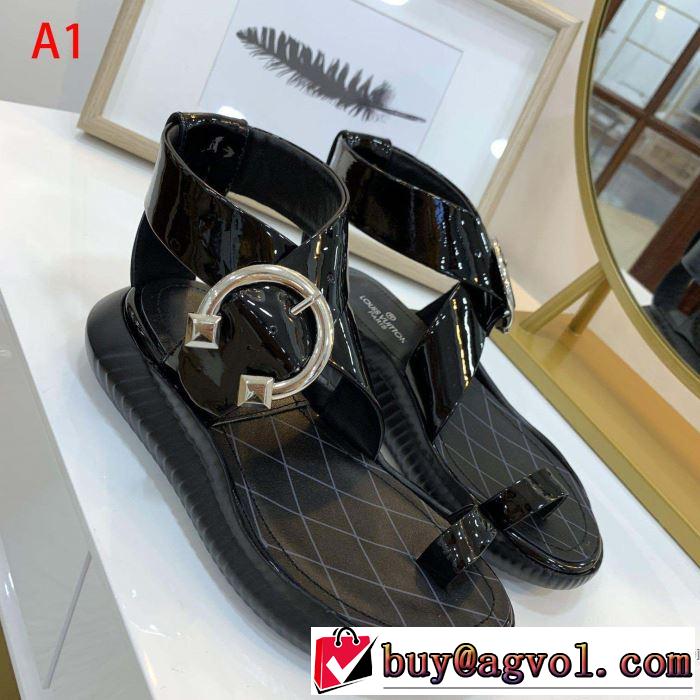 大人の可愛さを引き立て 2019年春夏流行ファッション ルイ ヴィトン LOUIS VUITTON サンダル 2色可選