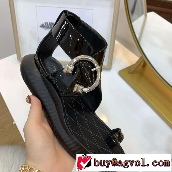 大人の可愛さを引き立て 2019年春夏流行ファッション ルイ ヴィトン LOUIS VUITTON サンダル 2色可選