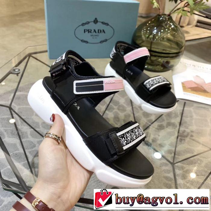 2019SSのトレンド商品  人気ストリートブランド新品プラダ PRADA サンダル 2色可選