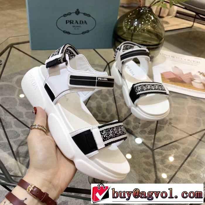 2019SSのトレンド商品  人気ストリートブランド新品プラダ PRADA サンダル 2色可選