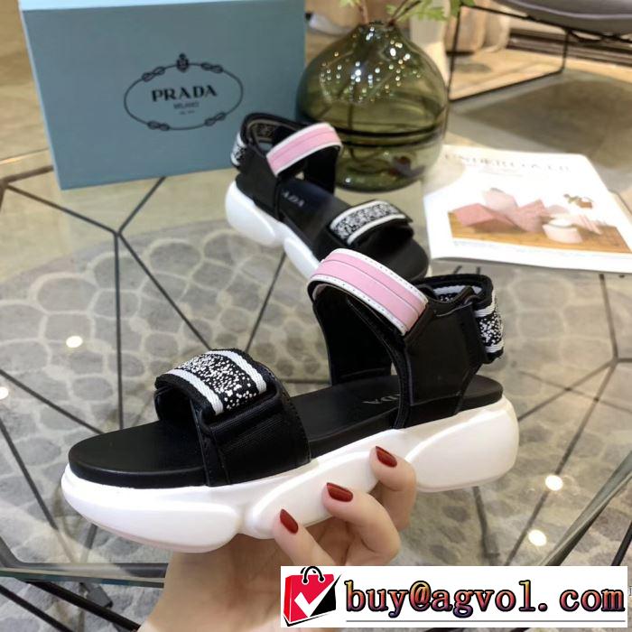 2019SSのトレンド商品  人気ストリートブランド新品プラダ PRADA サンダル 2色可選