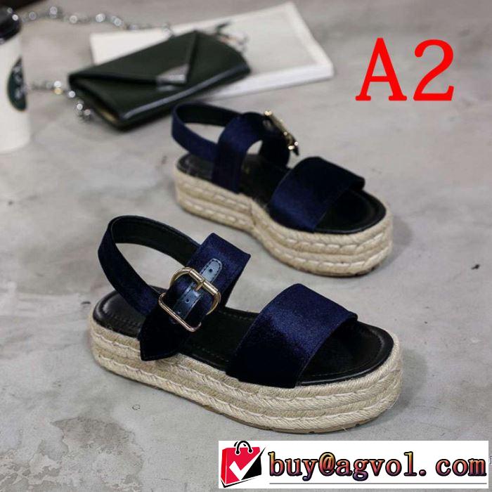 夏に良く似合うちょっと新品 プラダ PRADA サンダル 4色可選 2019春夏人気トレンドアイテム