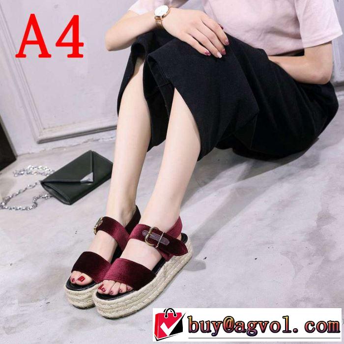 夏に良く似合うちょっと新品 プラダ PRADA サンダル 4色可選 2019春夏人気トレンドアイテム