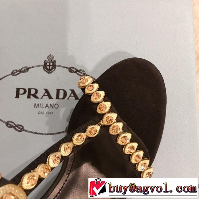 サンダル 多色可選 2019春夏も引き続き人気セール 目を引く春夏トップス プラダ PRADA