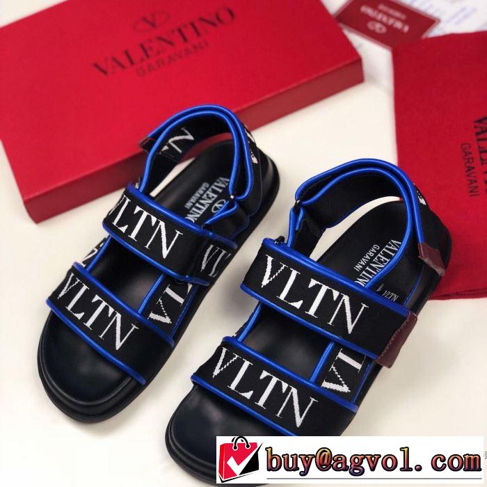 2019夏ファション新品 高級感が好評です ヴァレンティノ VALENTINO サンダル 2色可選 男女兼用