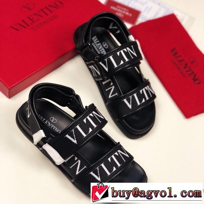 2019夏ファション新品 高級感が好評です ヴァレンティノ VALENTINO サンダル 2色可選 男女兼用