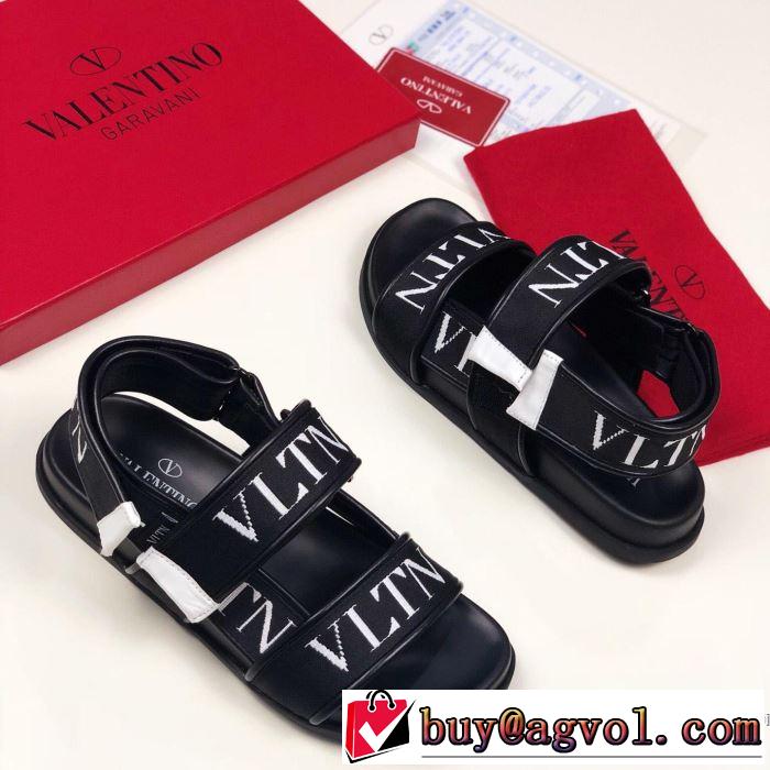 2019夏ファション新品 高級感が好評です ヴァレンティノ VALENTINO サンダル 2色可選 男女兼用
