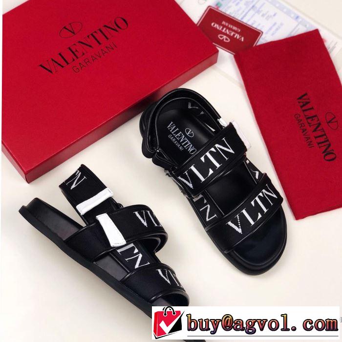 2019夏ファション新品 高級感が好評です ヴァレンティノ VALENTINO サンダル 2色可選 男女兼用