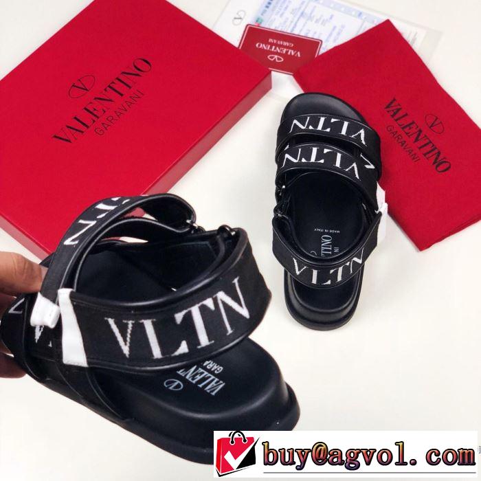 2019夏ファション新品 高級感が好評です ヴァレンティノ VALENTINO サンダル 2色可選 男女兼用